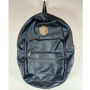 The Vega’s 1978 Vintage Leather Pouch Clutch Backpack Bag Black USED